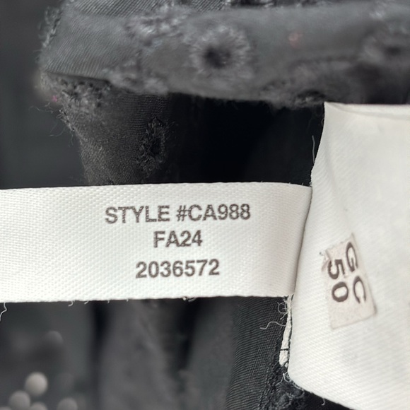 J. Crew Jolie dress in eyelet cotton poplin in Black size XS NWT CA988 - Picture 7 of 12